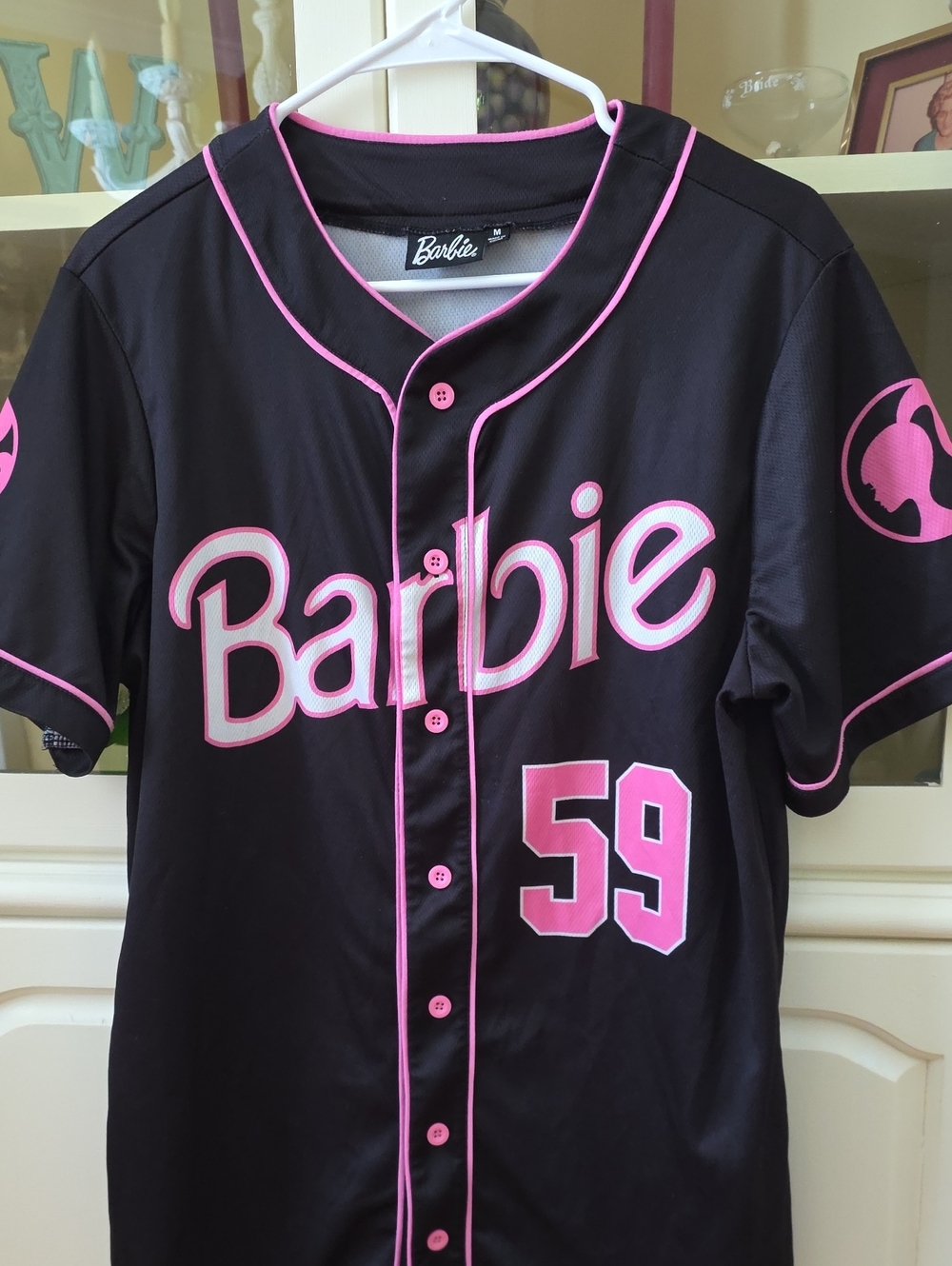 Malibu Barbie Baseball-Style Adult Jersey